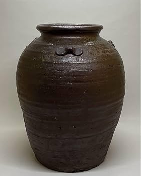 BK192　桃山ー室町期　古信楽　三耳壷　窯印　窯傷　壺　高さ38.5㎝ 花器 BK192 桃山ー室町期 古信楽 三耳壷 窯印 窯傷 壺 高さ38.5㎝ 花器